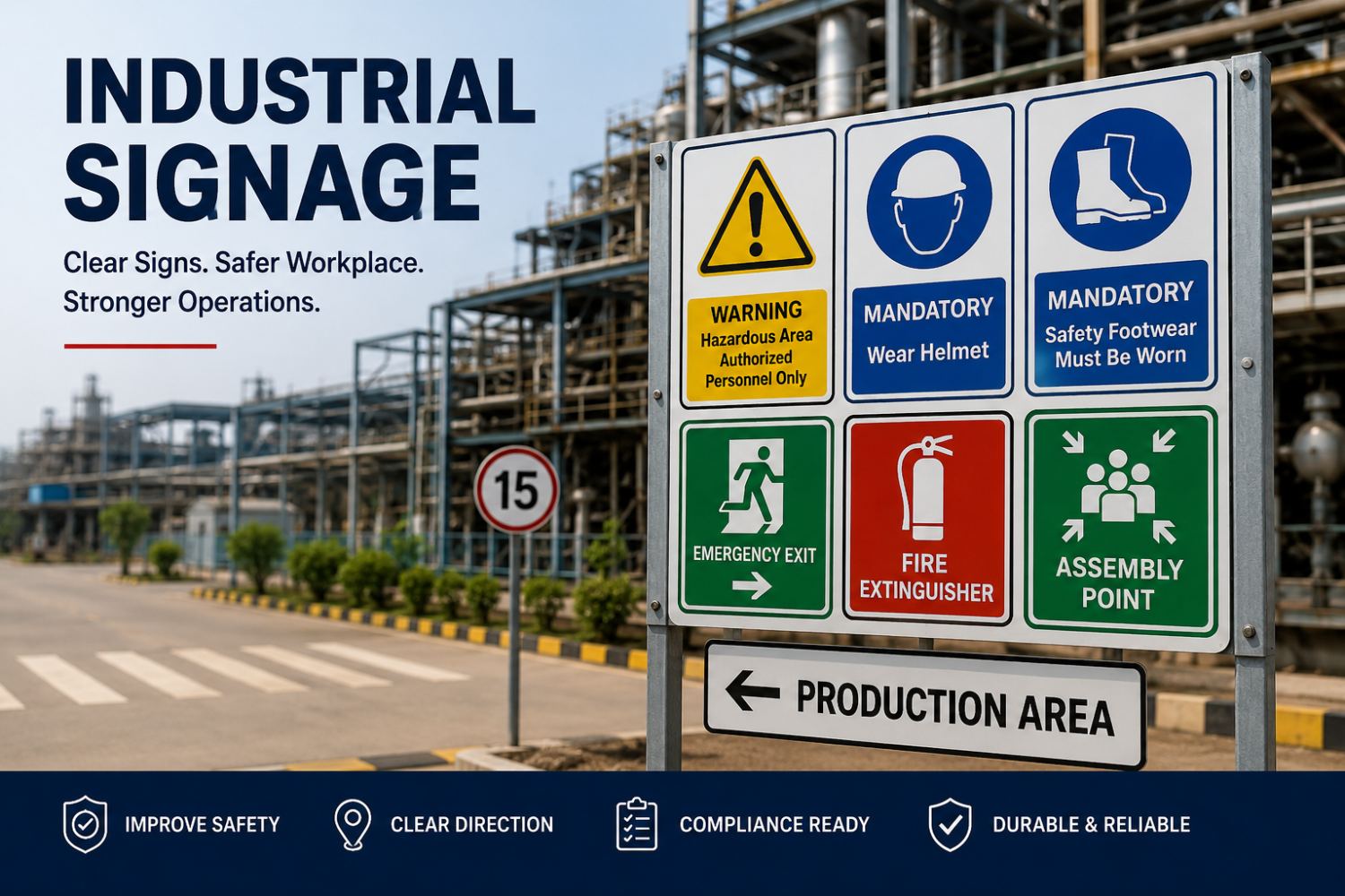 What Is Industrial Signage and Why Is It Important for Plant Safety?