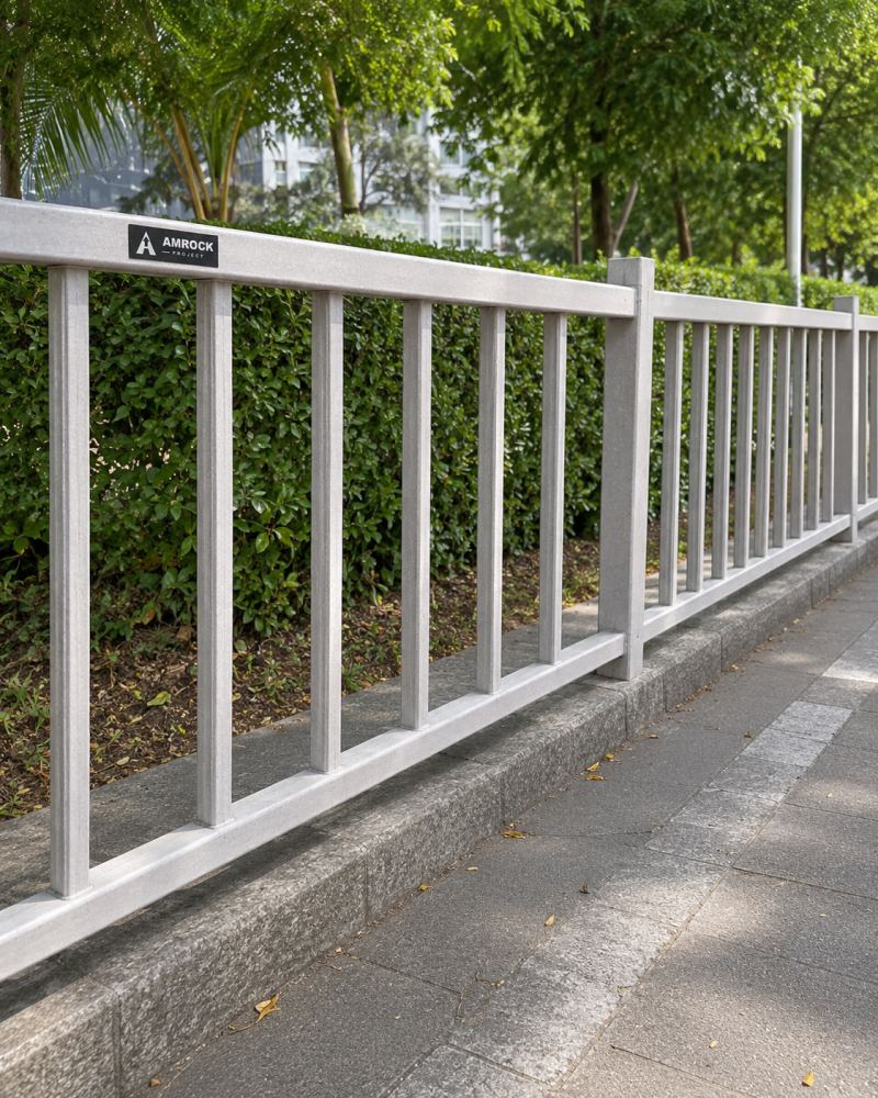 FRP Pedestrian Guard Rail Systems by AMROCK
